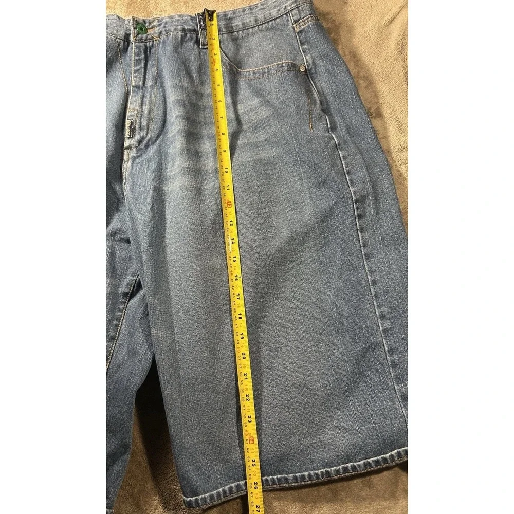 LRG Jeans Mens Measured 46x34 Baggy Wide Leg Blue Denim Streetwear Y2K